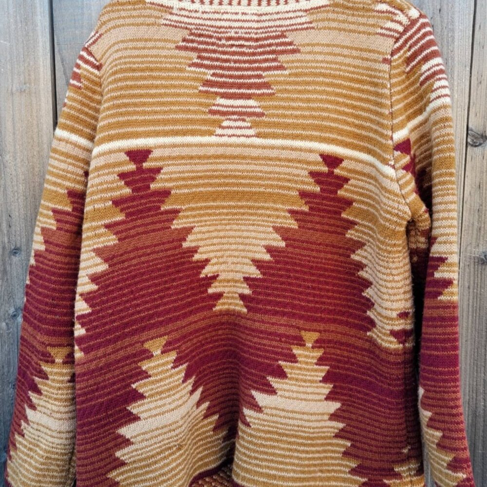 Cotton Rye Southwestern Cardigan sz XL - Picture 2 of 3